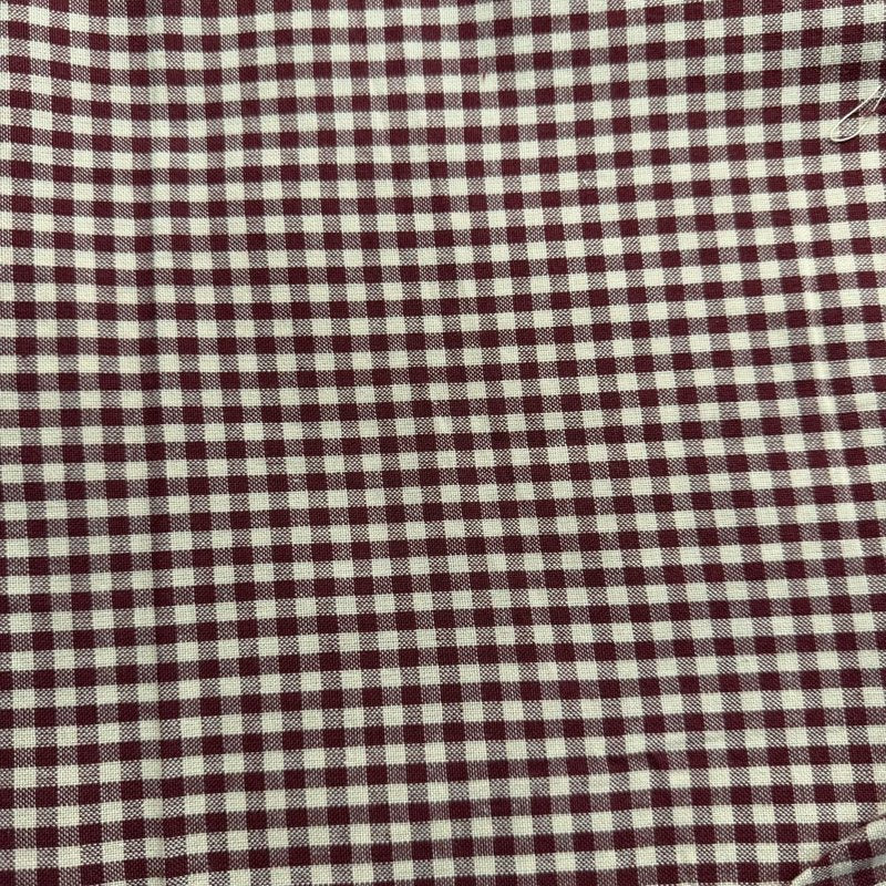 Garnet and Gold Plaid fabric
