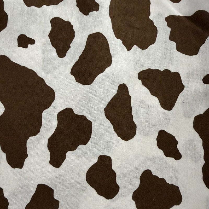 Brown Cow Print fabric