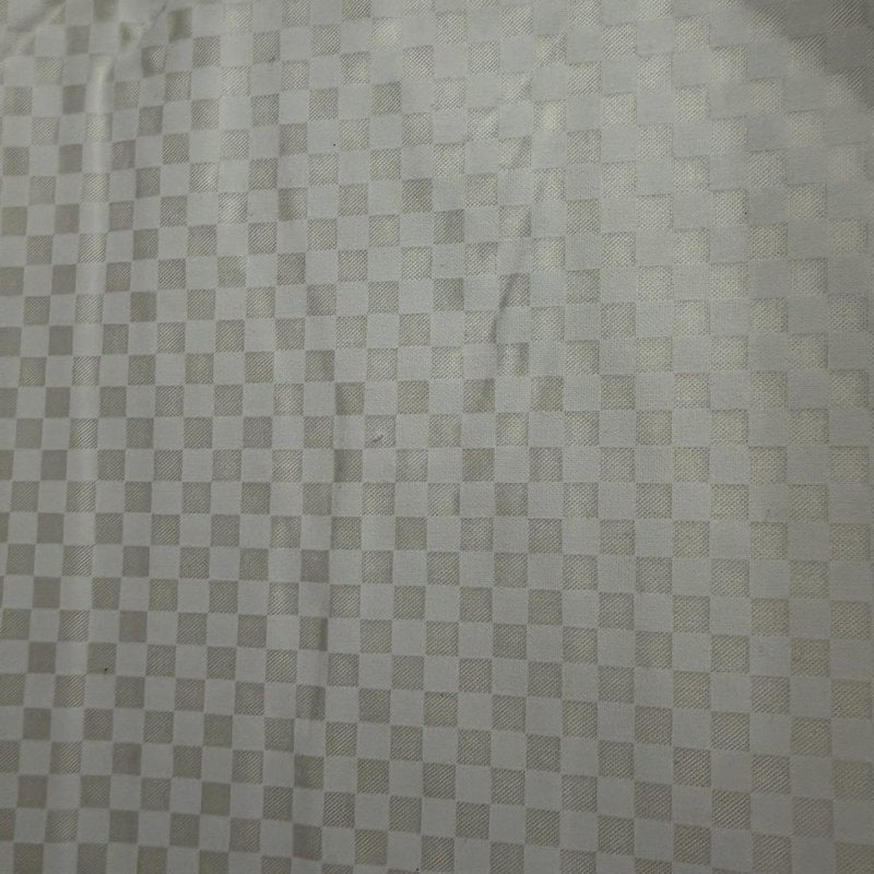 White Checker fabric