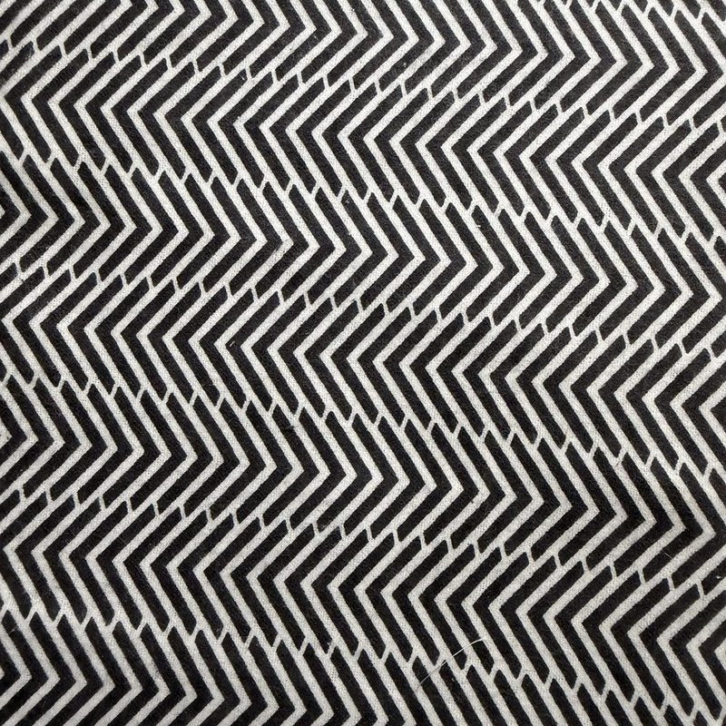 Gray and White Chevron fabric