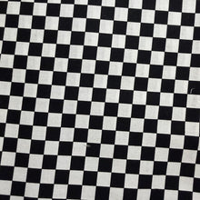 Black and White Checker fabric