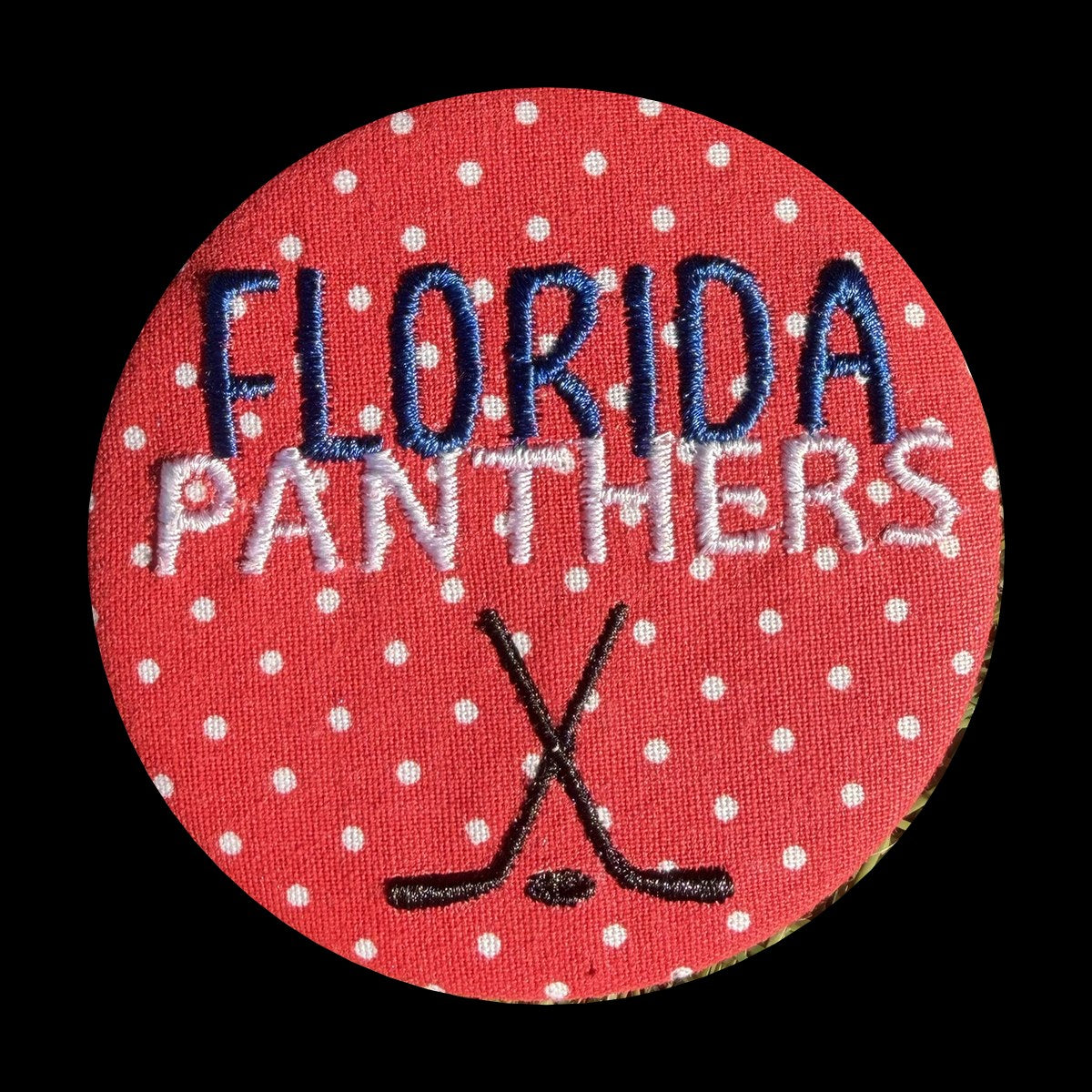Florida Panthers Hockey Sticks Button