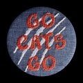 Go Cats Go Panthers Button